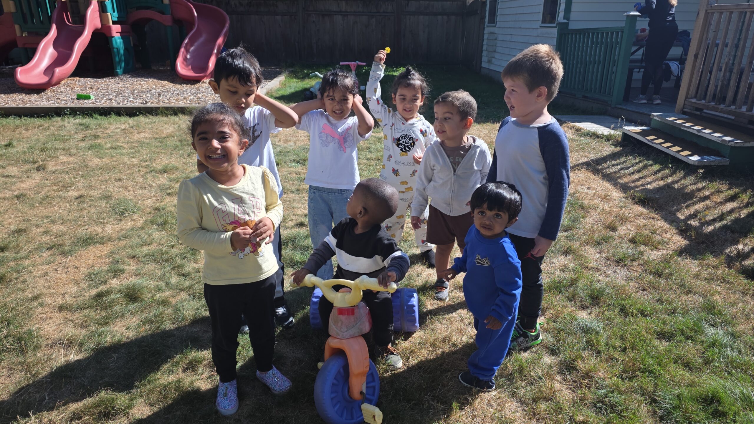 Children learning and playing at daycare