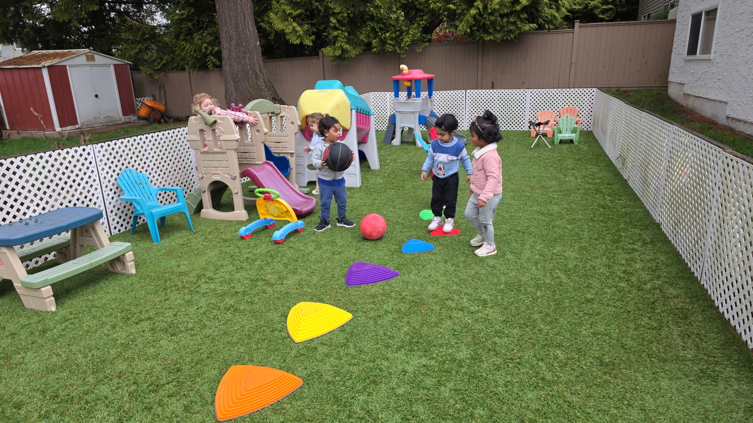 Children enjoying activities at Delta Daycare