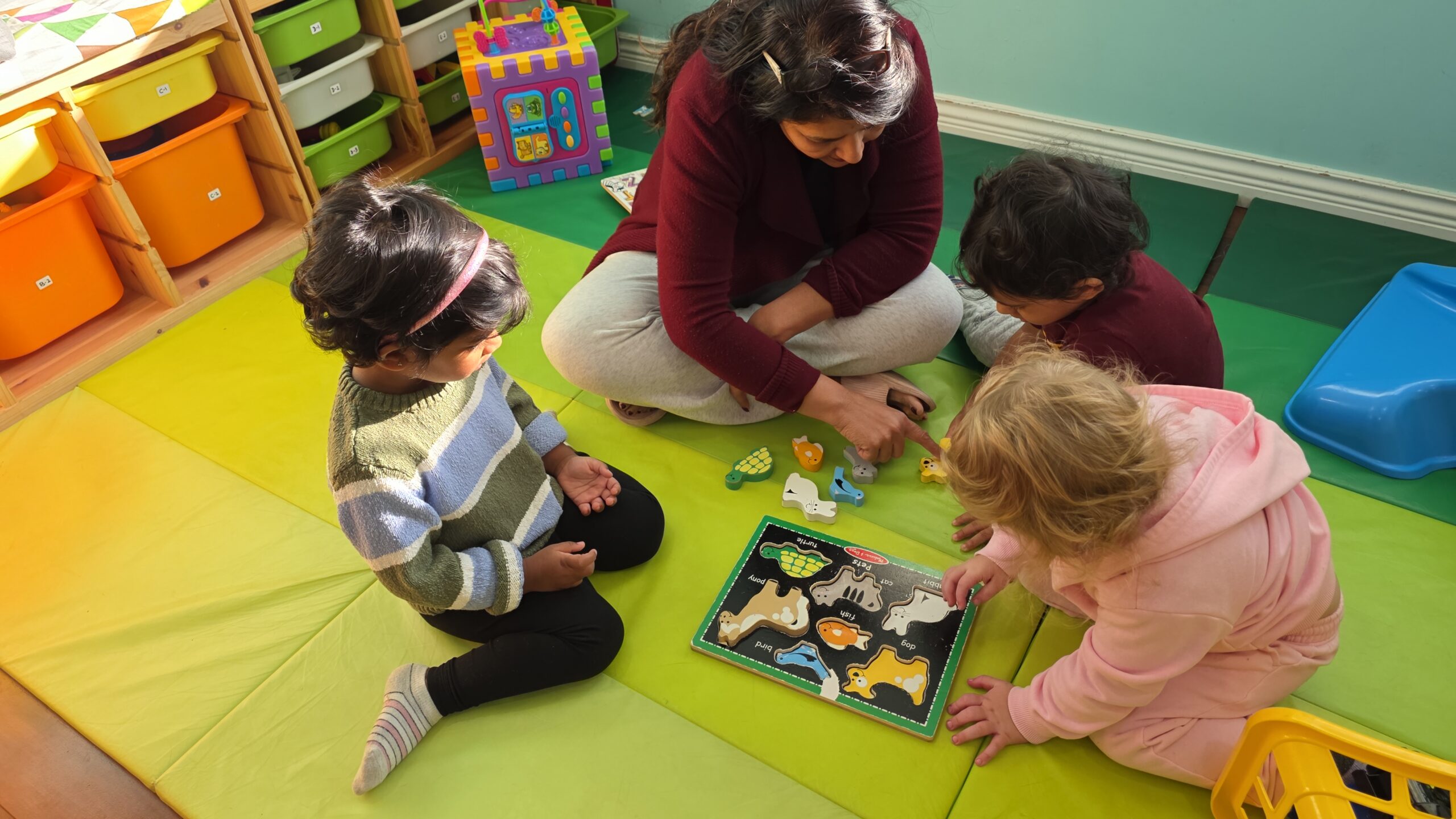 Children participating in activities at Delta Daycare